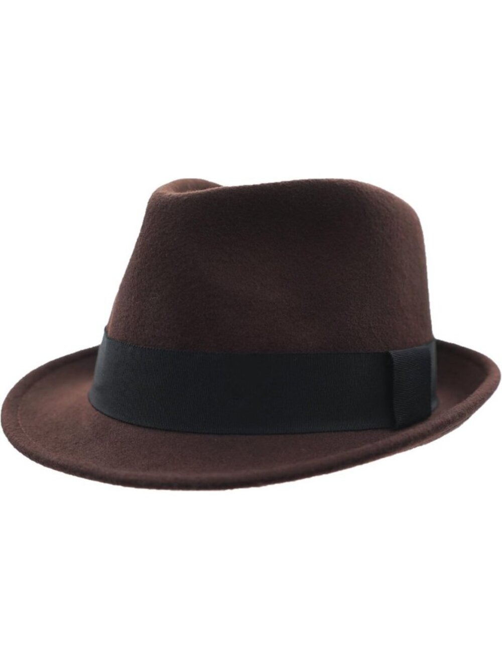 Stylish Men's Wool Felt Fedora Hat - Short Brim Winter Accessory for Cold